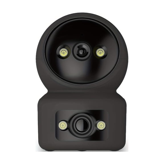 Wireless 360° Smart Security Camera 1080P, Indoor Pet Monitor with Motion Tracking, 2-Way Audio, Night Vision, WiFi, USB Power