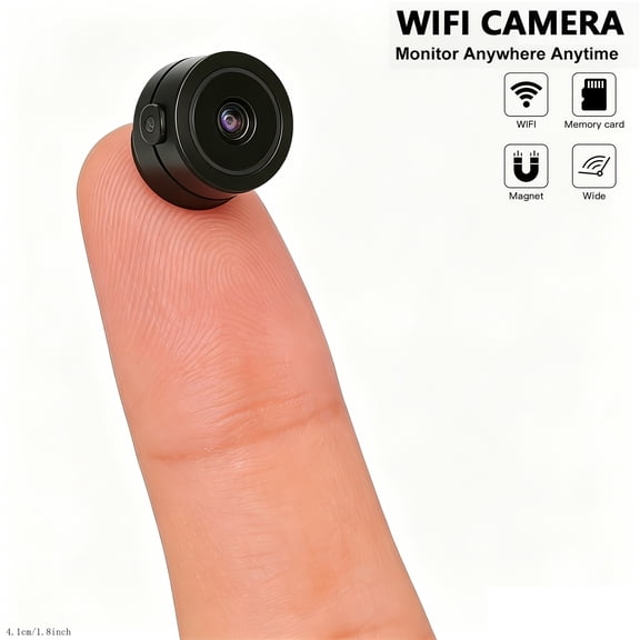 Wireless 4K Mini Camera for Home Security with Phone APP Remote Access Motion Alert Night Vision and 2-Way Talk  Indoor Small Cam for Apartment Office RV