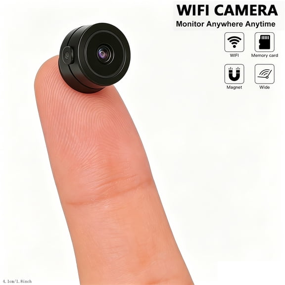 Wireless 4K Mini Camera for Home Security with Phone APP Remote Access Motion Alert Night Vision and 2-Way Talk Indoor Small Cam for Apartment Office RV