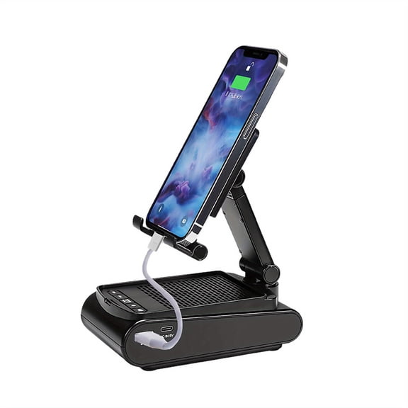 Wireless 5.1 channel speaker phone stand, lazy desktop stand, universal stand for mobile phones and tablets, can charge mobile phones, angle and height are freely adjustable.