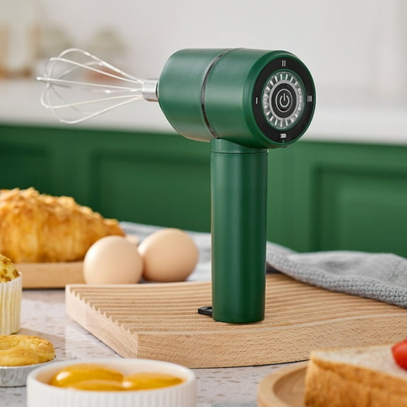 Wireless 7-Speed Egg Beater Handheld Mixer for Baking with Turbo Function Food Grade Stainless Steel Accessories Compact Storage Design Efficient Motor for Dough Cream Cakes Cookies Bread