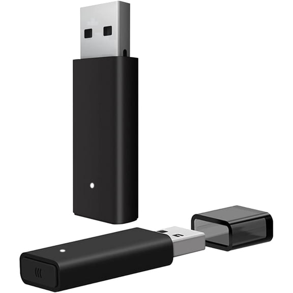 QXWPBV Wireless Controller Adapter for Xbox Series, Xbox One and Elite Controllers, USB Receiver for Windows PC, Black