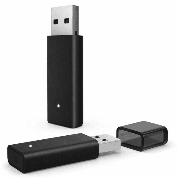 QXWPBV Wireless USB Adapter for Xbox Series X/S, Xbox One and Elite Series 2 Controllers on Windows PC, Black