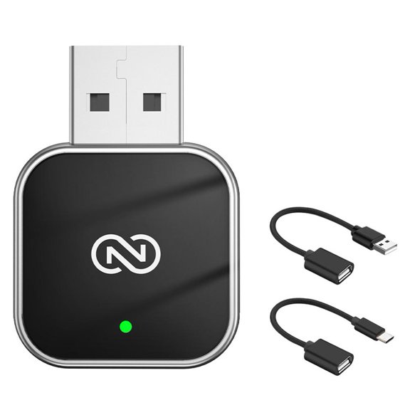 Wireless Adapter for & Auto- Plug & Play, 5.8GHz Bluetooth 5.0, 2 in 1 Car Play Video Entertainment Box Fits for & Android, Factory & Android Auto