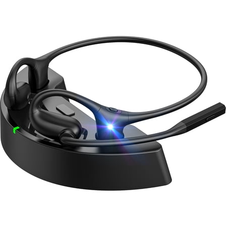 Wireless Air Conduction Headphones V5.4, Open-Ear Earphones with 10H Playtime, Lightweight Sport Headset for Running, Work and Travel