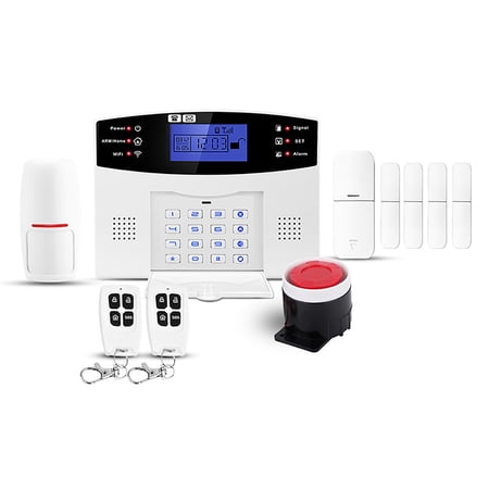 Wireless Alarm System Alarm Security Alarm System Kit Support 8 Wireless Remote Controller WiFi GSM Wireless Home Security Alarm System