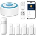 thumbnail image 1 of Wireless Alarm System for Home Security,DIY WiFi Alarm Siren Systems,8-Piece Kits with Door/Window and Motion Sensors,Tuya App Alerts Remote Push,Compatible with Alexa Assistant,No Contract Fee, 1 of 4