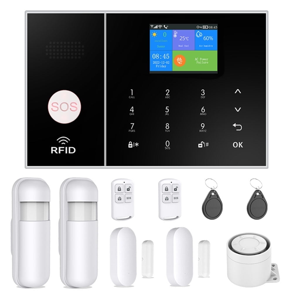 Wireless Alarm System for Home Security, WiFi 4G Door Alarms for