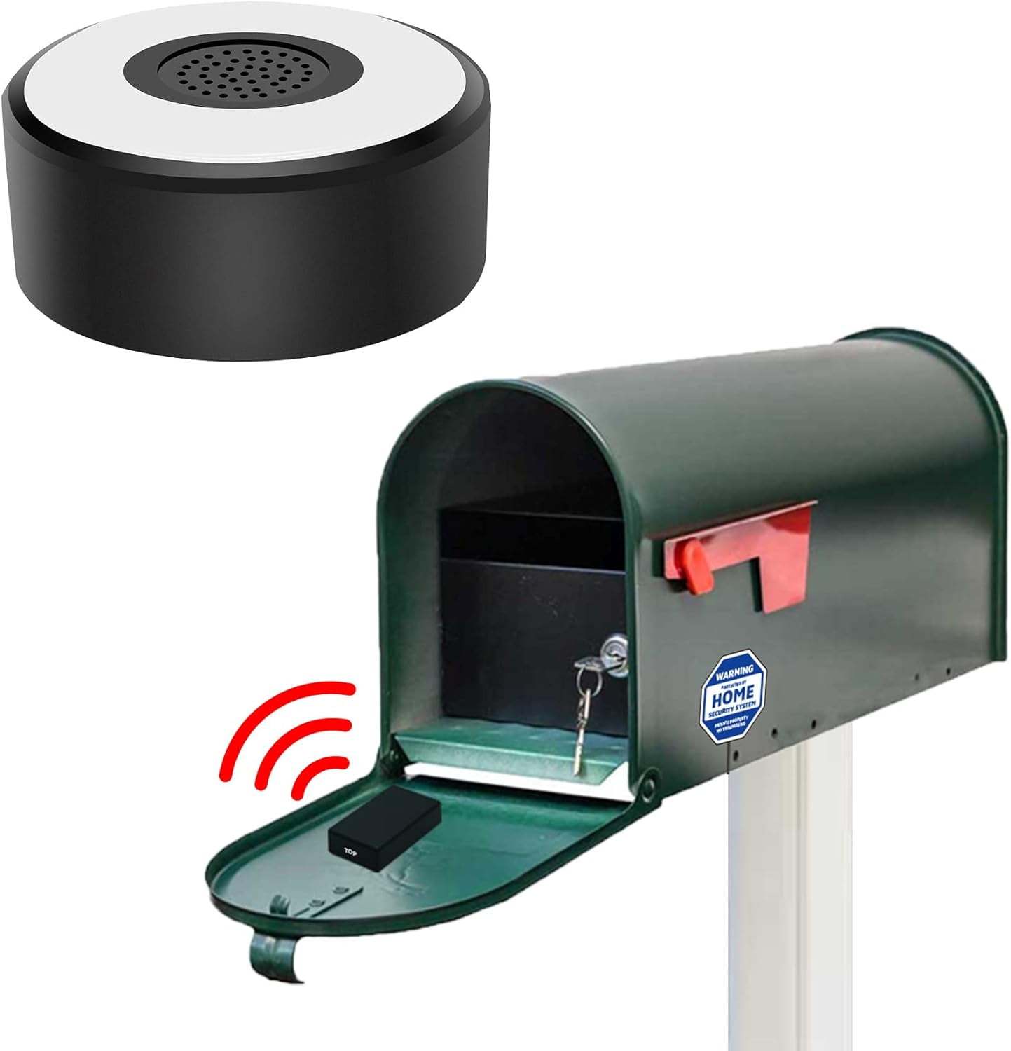 Wireless Alarm System, Mailbox Alarm Wireless Long Range, Instant Alert with 120db Alert Only