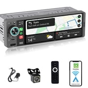 Alondy Single Din Car Radio with 6.3" Touchscreen Wireless CarPlay Android Auto