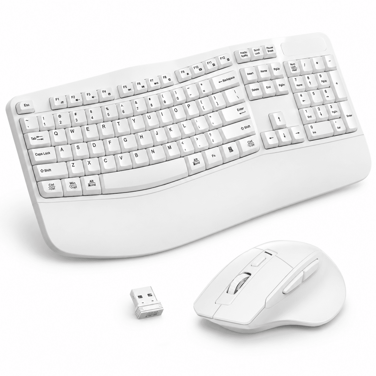 Main Keys Rig Wireless And Mousebo 2.4g Wave Keys(white) - Walmart.com