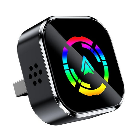 Wireless Androids Auto Adapter with Voice Control Function, Mini USB Adapter with Type-C Extension, Plug and Play, Stable Connection