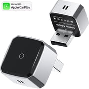 Wireless Apple CarPlay Adapter 2026 Upgrade Wired CarPlay to Wireless, Mini USB Design for Cars 2016+, Fast Stable Connection Car Play for Apple iOS 10+, Plug & Play