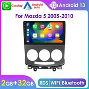 Wireless Apple CarPlay Android 13 Bluetooth 2+32GB Wifi RDS Car Stereo Radio Head Unit Multimedia GPS Navigation Player For Mazda 5 2005 2006 2007 2008 2009 2010
