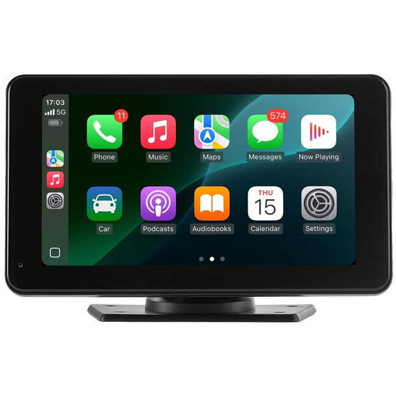Wireless Apple CarPlay & Android Auto Car Stereo  7-Inch HD Touchscreen Portable Radio