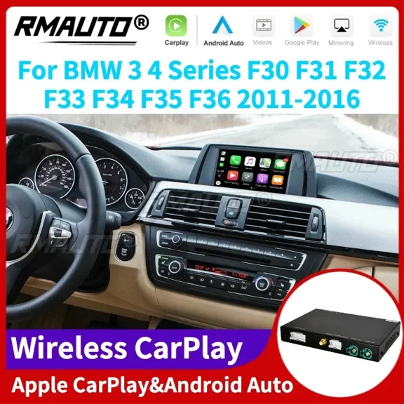 Wireless Apple CarPlay NBT CIC System for BMW 3 4 Series F30 F31 F32 F33 F34 F35 F36 2011-2016 Android Auto Mirror Link Body Kit