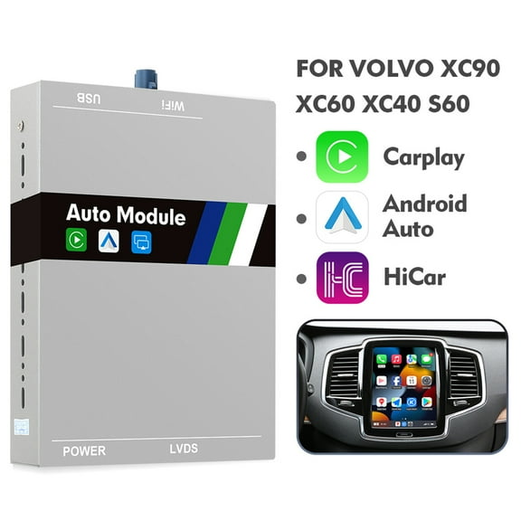 Wireless Apple Carplay Android auto odule Box for upgrade Volvo XC90/XC60/XC40/S90/S60/V60 Seamless Connectivity