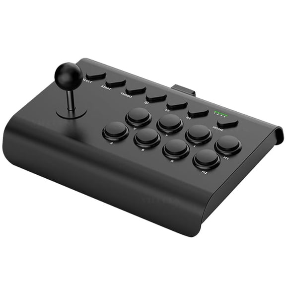 Wireless Arcade Fight Stick for PC/P4/Switch – Multi-Platform BT Joystick Controller with Macro and TURBO, for Android