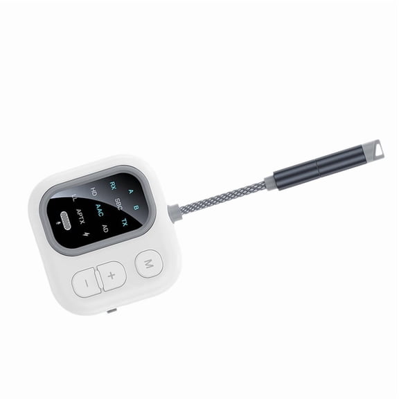 Wireless Audio Adapter 2 in 1 Bluetooth Transmitter Receiver Lossless HD Sound AUX Playback RX/TX for Car/Home/Airplane