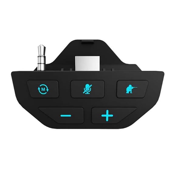 Wireless Audio Adapter 3.5mm Stereo Headset Converter Compatible with Xbox One Controller, Black