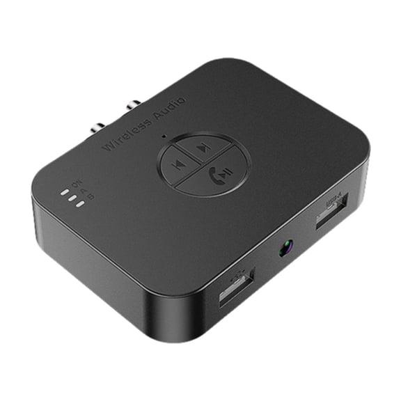 Wireless Audio Receiver with Bluetooth 6.0, Dual-Link Function, USB/U Disk/AUX/RCA Playback for Home/Car Stereo Amplifiers