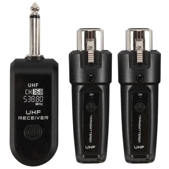 Wireless Audio Transmission Receiver and Transmitter System Professional Wireless Guitar XLR Transmitter and Receiver