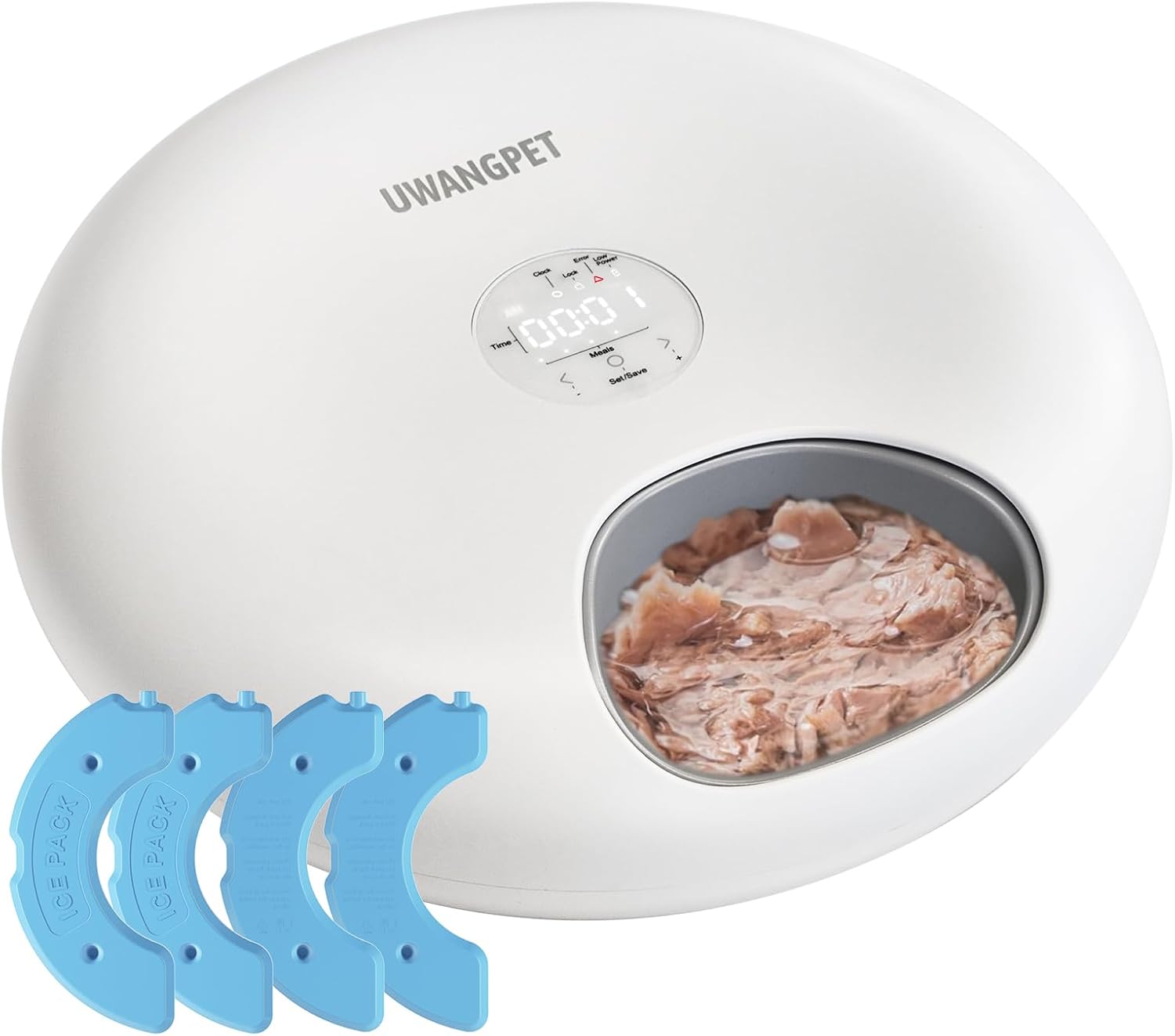 Picture of Wireless Automatic Cat Feeder with 4 Ice Packs,6-Compartment Feeding ...