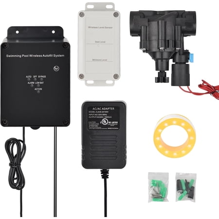 Zuomeng Wireless Pool Water Level Control, 3 Modes, 500ft Range, for Pools, Spas & Water Tanks, 1 Pack