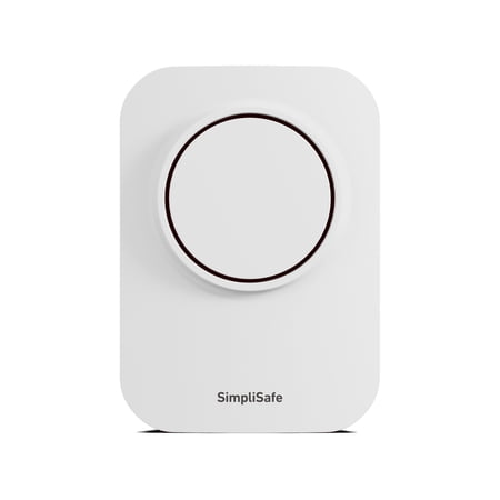 SimpliSafe - Wireless Auxiliary Siren - White