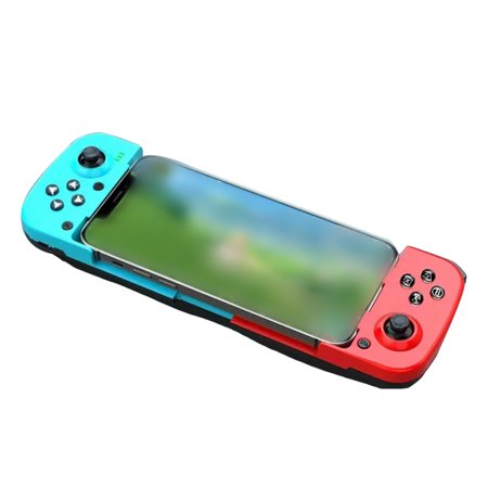 Wireless BT 5.0 Stretchable Game Controller for Mobile Phone Android IOS Gamepad For PS4,Switch,PC Mobile Game,Red Bule