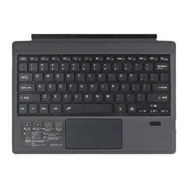 Wireless BT Keyboard Portable Ultra-thin Backlight Tablet Keyboard with Large Size Touchpad Compatible with Surface Pro 3/4/5/6/7