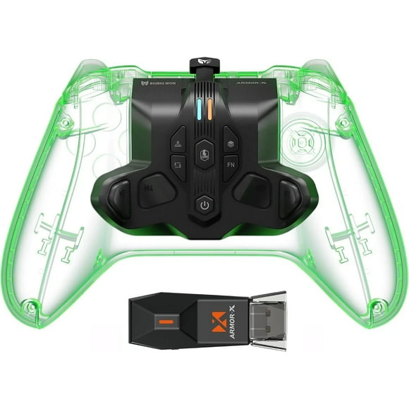 Wireless Back Button Attachments For Xbox Series X|S, Xbox One And Switch - Turbo Controller Paddles, Wired Audio Compatible, Works On PC Windows 10&11-Black