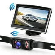 Wireless Backup Camera 5 Inch Rear View Reversing Car Cam