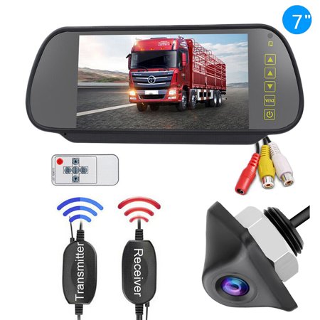 Wireless Backup Camera Car Rear View 7" Monitor HD Parking System Night Vision