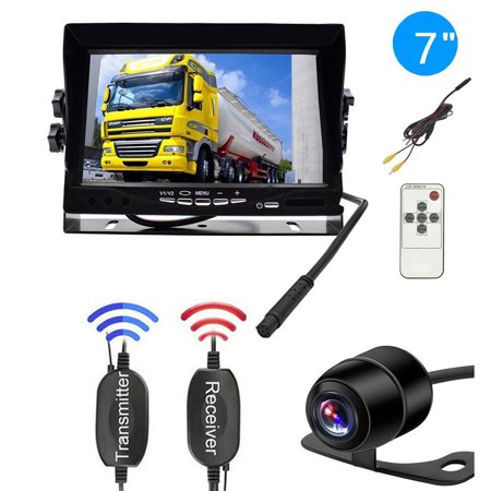 Wireless Backup Camera Car Rear View 7" Monitor HD Parking System Night Vision