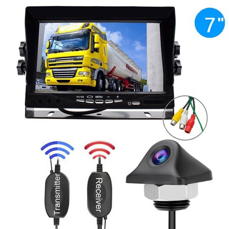Wireless Backup Camera Car Rear View 7" Monitor HD Parking System Night Vision