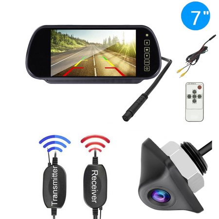 Wireless Backup Camera Car Rear View 7" Monitor HD Parking System Night Vision