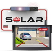 Foxpark Wireless Solar Rear View Backup Camera System for Car with Monitor