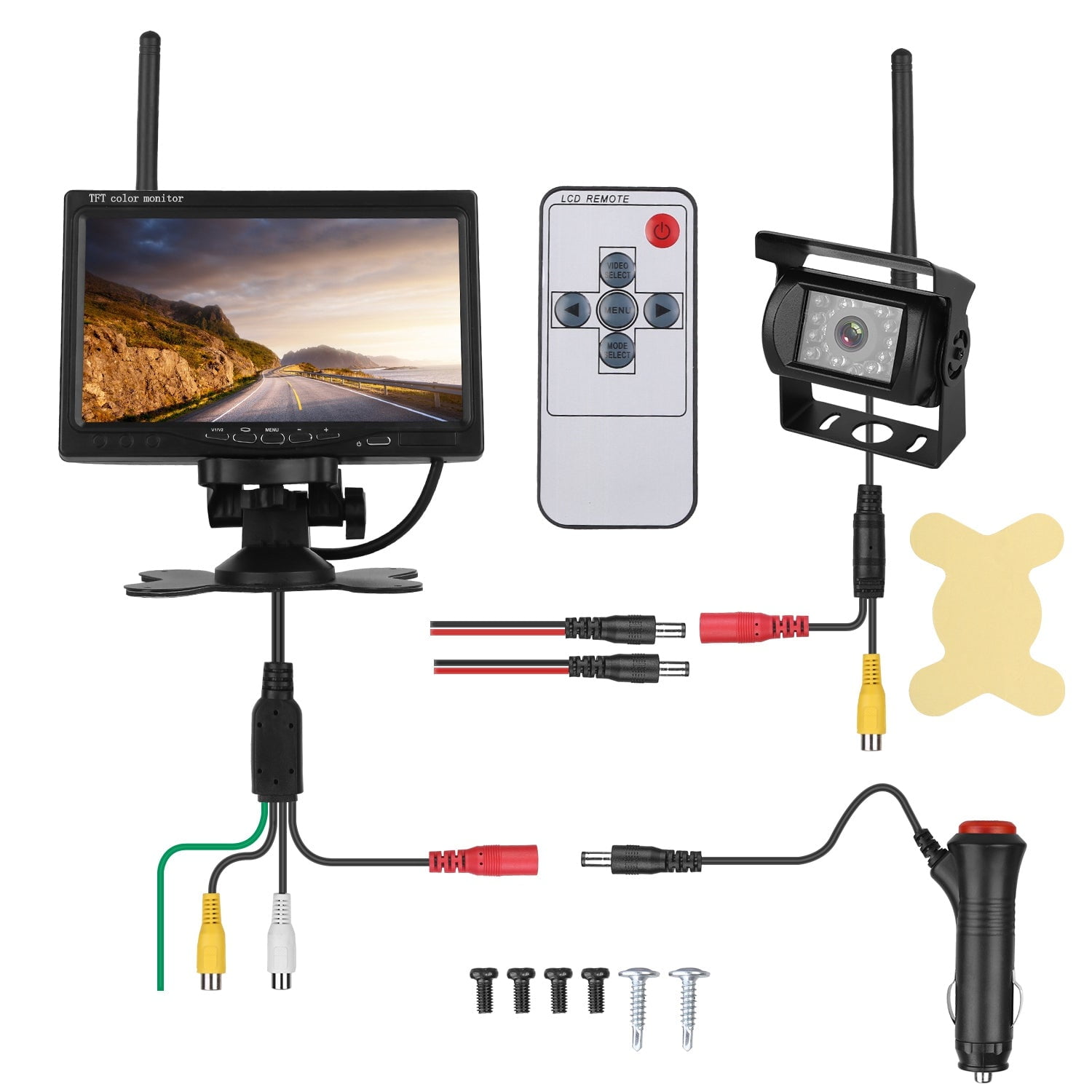 Wireless Rear View Parking Camera with Monitor - Walmart.com