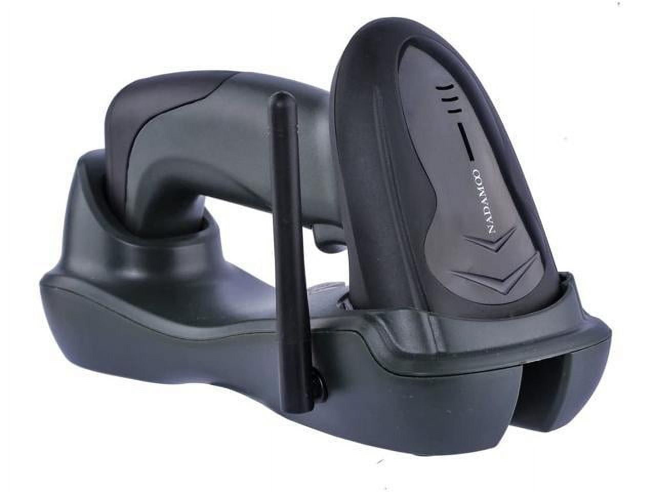 Wireless Barcode Scanner with Cradle, 2D Cordless Bar Code Reader 400m