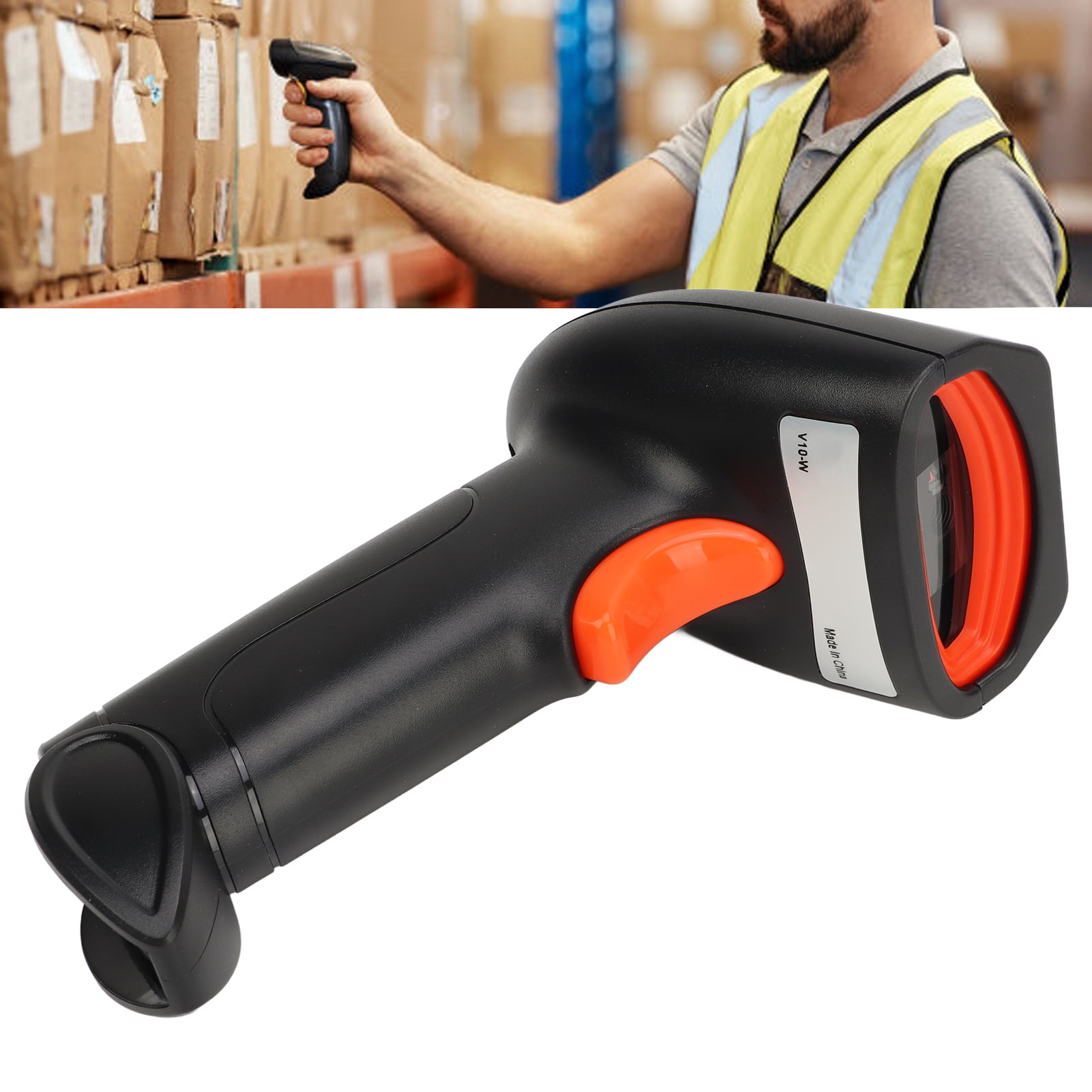 Wireless Barcode Scanner, Lightweight Anti Falling Buzzer Prompt IP54