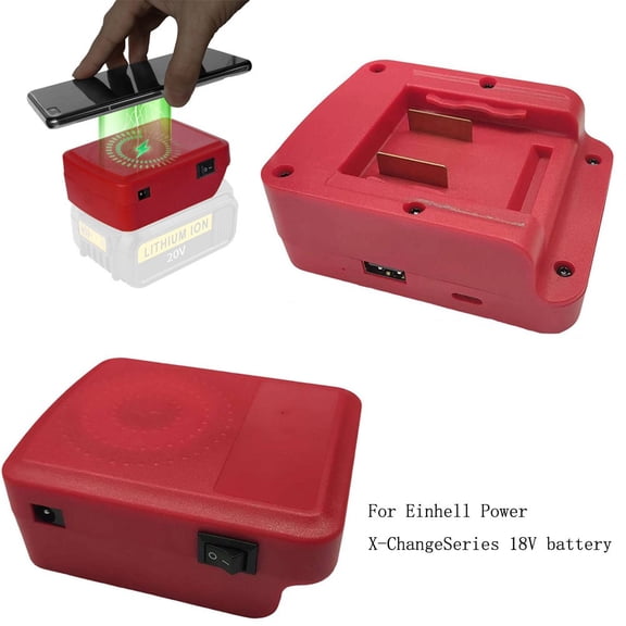 Wireless Battery Charger Adapter For Einhell Power X-Change Series 18V Battery