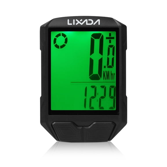 Wireless Bicycle Computer Multifunctional Large Screen Bike Speedometer and Odometer Waterproof Cycling Track Device with Backlight Auto On Off (1.97 x 2.76 x 0.79 inches / 5 x 7 x 2 cm)