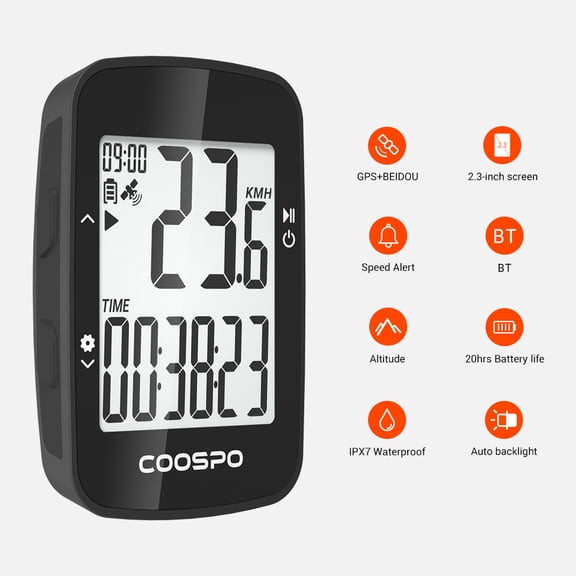 Wireless Bike Computer Computer Bike GPS Computer Multifunctional Wireless Computer with Auto Backlight Waterproof Odometer Speedometer for Road Bike Mountain Bike