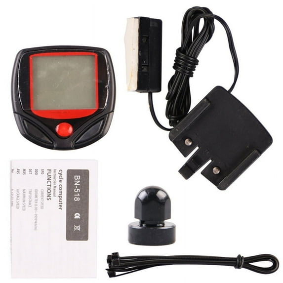 Wireless Bike Speedometer Cycling Computer MTB Automatic Pulse Speed Indicator Odometer LCD Backlight Display Stopwatch