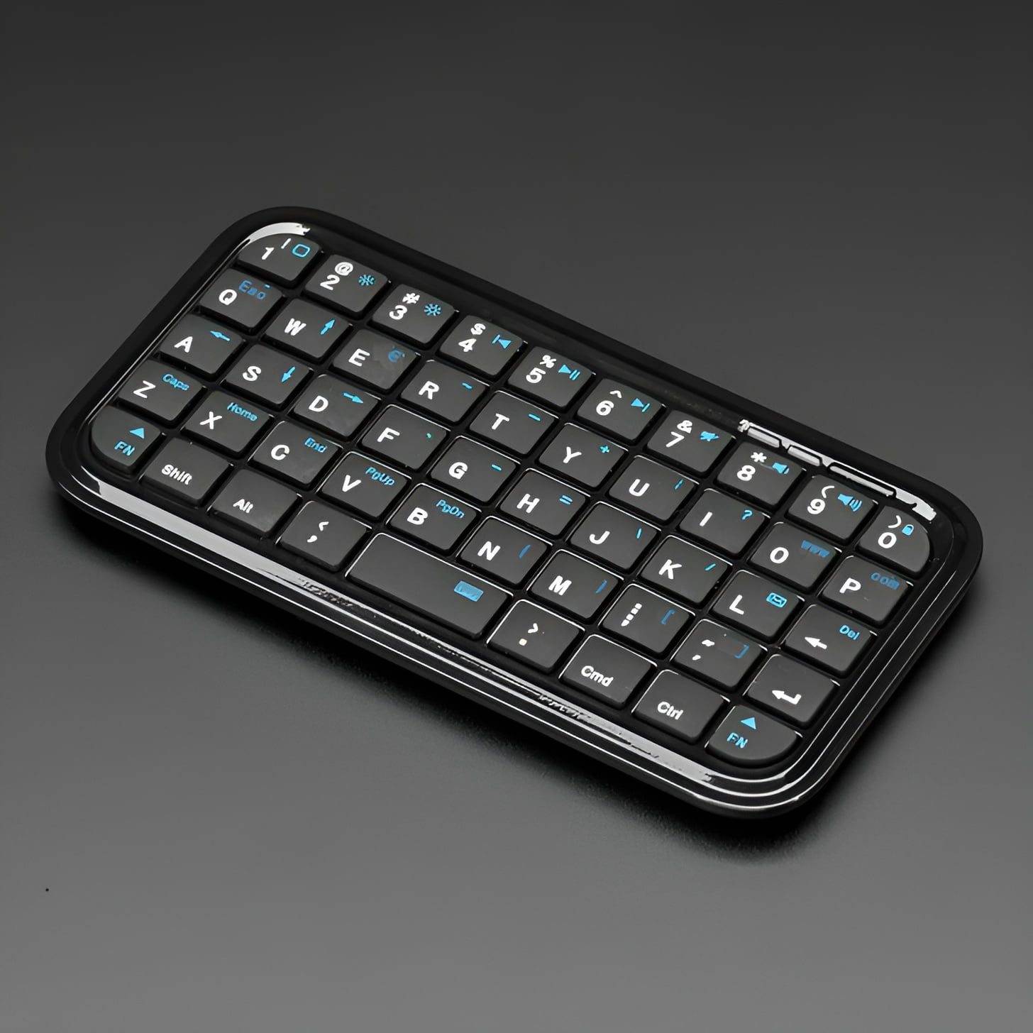 Wireless Bluetooth 3.0 Keyboard Rechargeable Type-C Port Mini Slim Travel Size Keypad 49 Keys Keyboard for Tablets Smartphone
