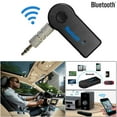thumbnail image 1 of Wireless Bluetooth 3.5mm AUX Audio Receiver Adapter | Stereo HiFi Music Streaming | Built-In Mic | USB Rechargeable | Car Home AV System | Hands-Free A2DP | 10m Range | Black | 1 Pack, 1 of 4