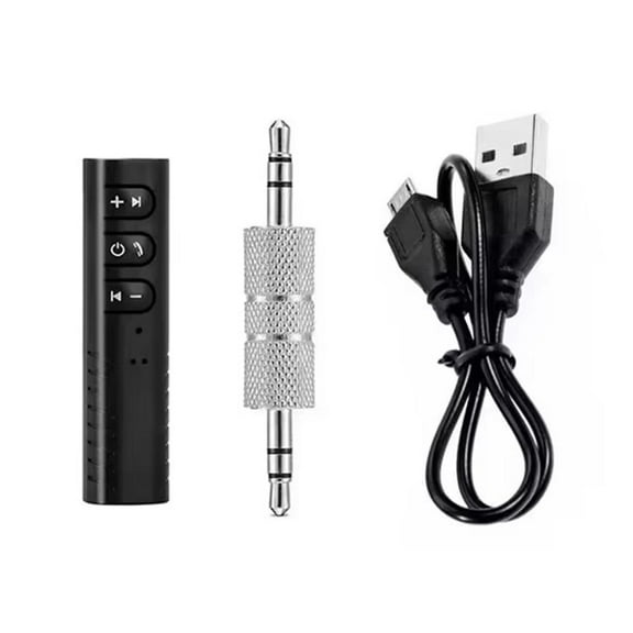 Wireless Bluetooth 5.0 Audio Receiver Transmitter Adapter with Mic, 33ft Range, Hands-Free Calling for Car Stereo System, Home Audio, Headphones