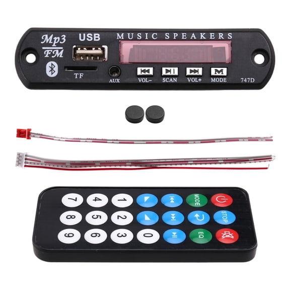 Wireless Bluetooth 5.0 Decoder Board 5.0 DC 12V MP3 WMA Audio Module USB TF Radio with Remote Control