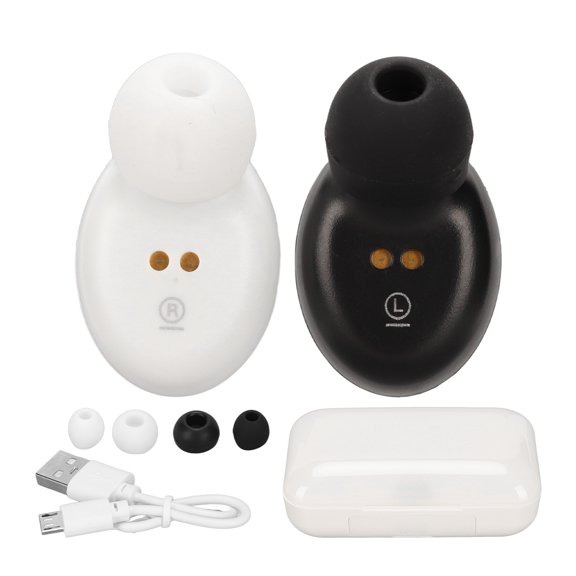 Wireless Bluetooth 5.0 Earbuds Mini HD LED Power Display IPX7 Waterproof Deep Bass Sport Earbud for Phone Black White